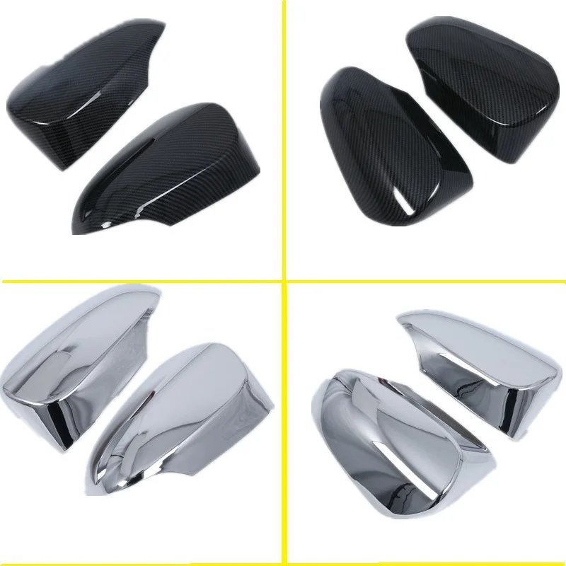 2 шт. чехлы для зеркал заднего вида из углеродного волокна/хрома Toyota Avalon Venza Corolla C HR