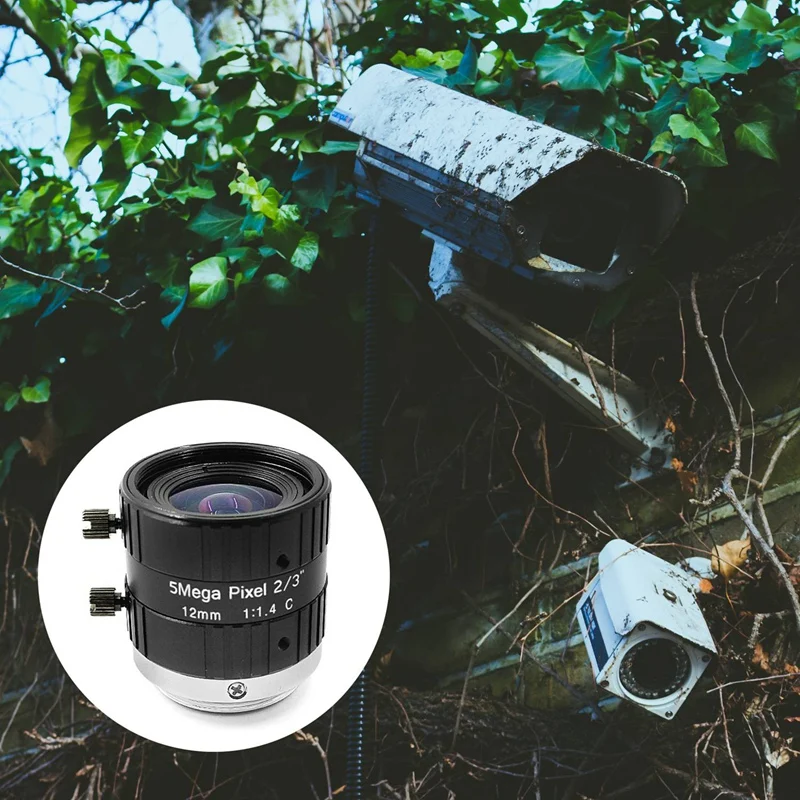 Промышленный объектив 12 мм 5MP 2/3 С-образное крепление для объектива Ручная