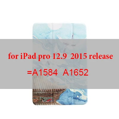 Магнитный флип-чехол с рисунком крана для iPad pro 11 10,5 12,9 9,7 планшет умный защитный чехол для iPad 9,7 Mini 1 2 3 4 5 - Цвет: for pro 2015