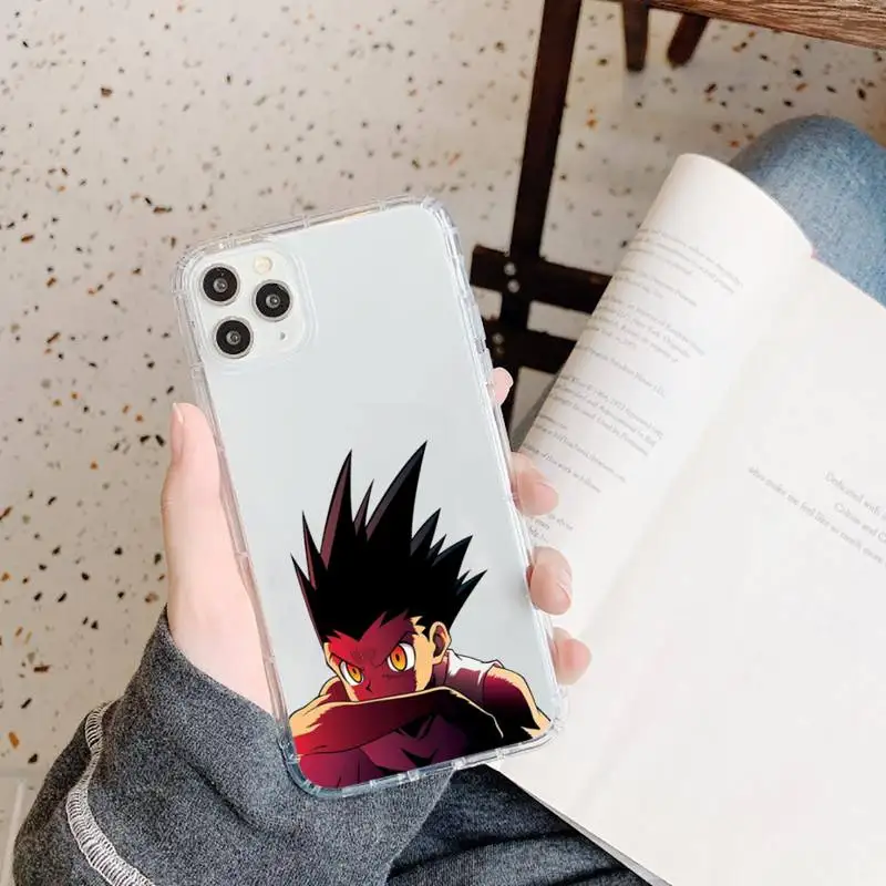 

Hunter X Hunter Killua Zoldyck Anime Phone Case Transparent for iPhone 11 12 mini pro XS MAX 8 7 6 6S Plus X 5S SE 2020 XR