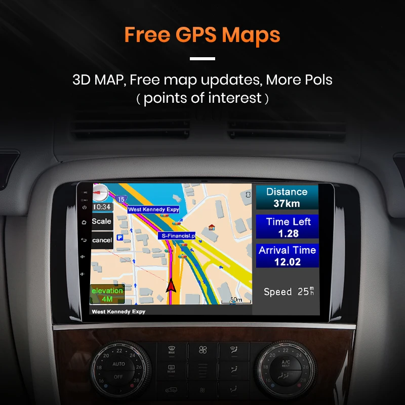 Автомагнитола AWESAFE мультимедийная стерео-система на Android с GPS для Mercedes Benz R-Class W251