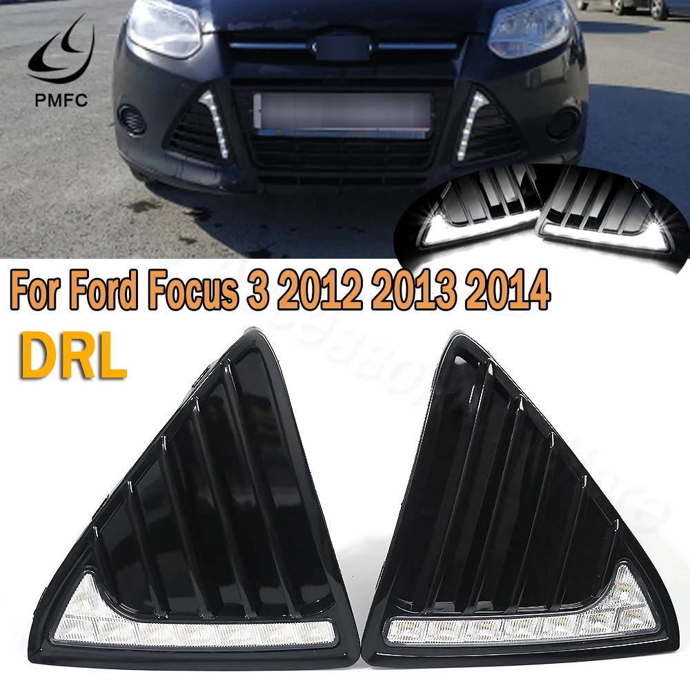 Светодиодные Автомобильные дневные ходовые светильник PMFC 12 В противотуманные