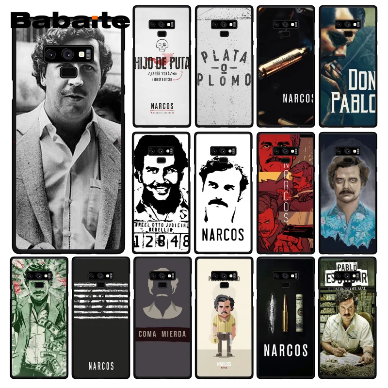 Babaite нарко сериалов Pablo escobar чехол для телефона Samsung Galaxy A50 S10 плюс Note9 Note8 7 10