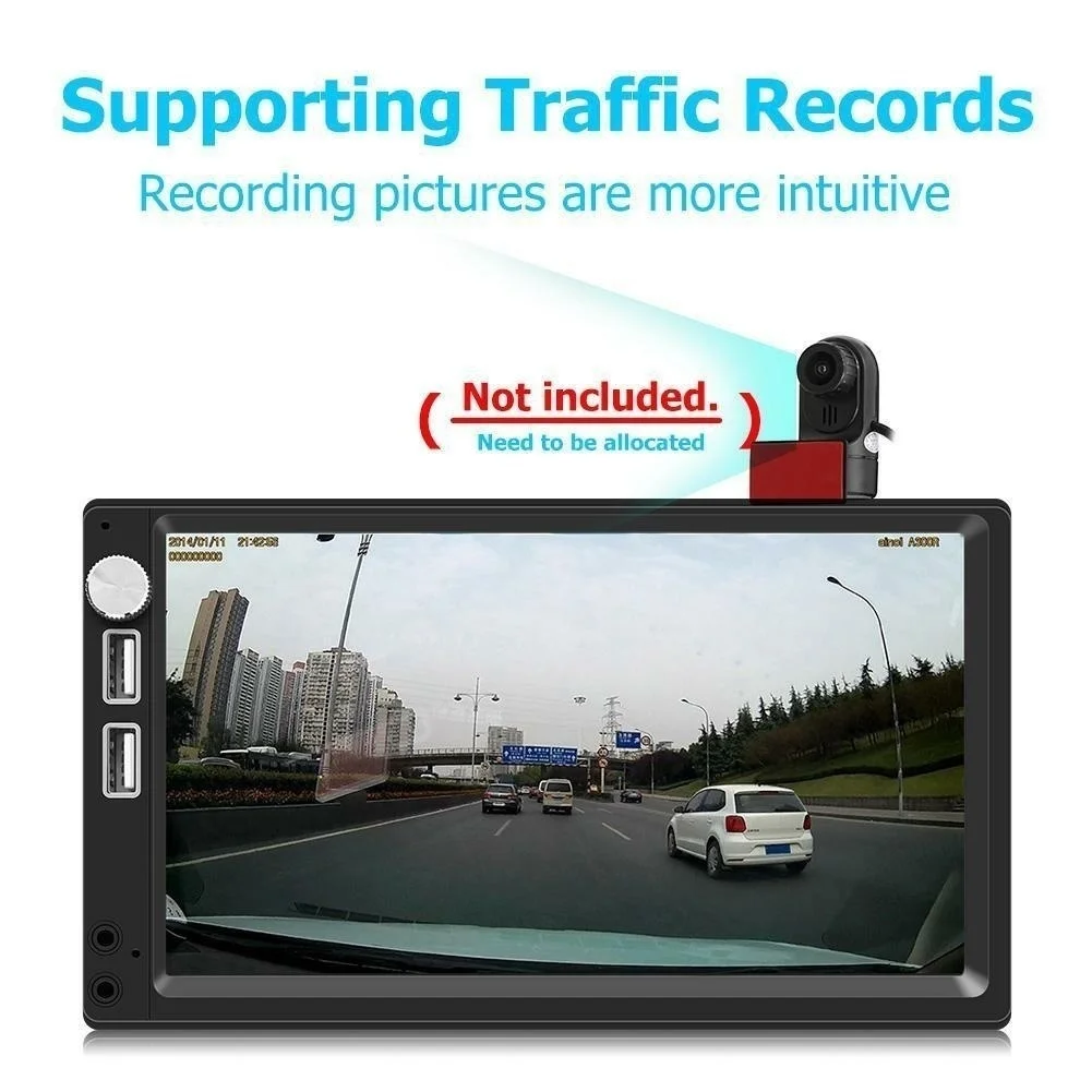 7 дюймовый автомобильный MP5 плеер с GPS Android 8 1 Full HD 1080P DVR WiFi G сенсор
