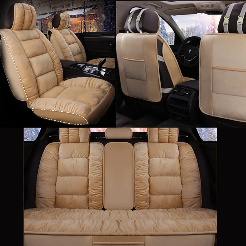 

Car Seat Cover Keep Warm Winter Car Seat Cushion Flocking Cloth Hot Fur Not Moves Universal Non-slide For Renault Kadjar E4 X20