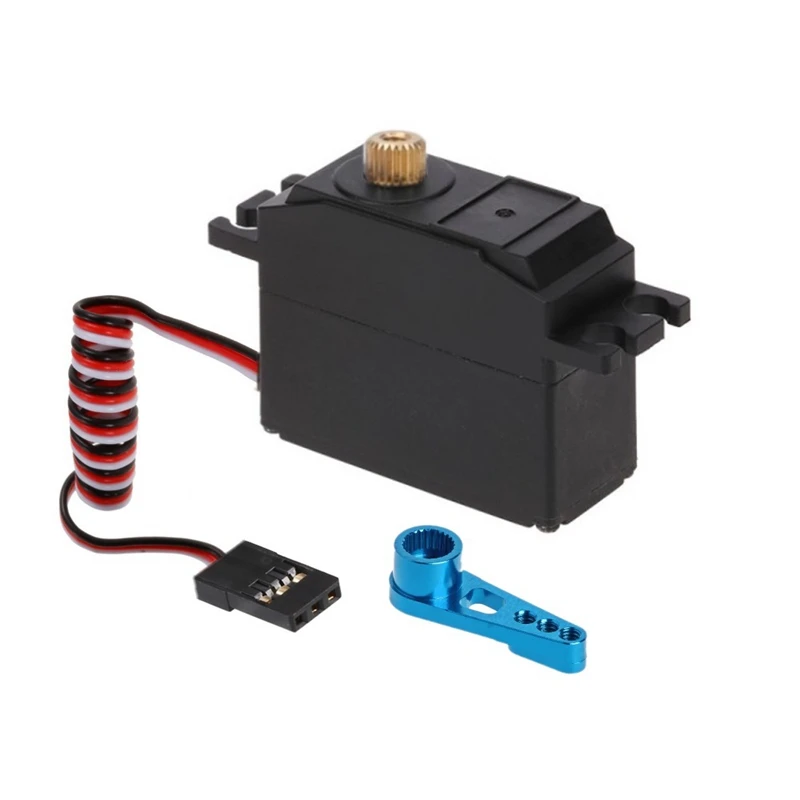 Servo de engranaje de Metal con Servo brazo para MN86K MN86KS MN86 MN86S MN modelo G500 1/12 RC, actualizaci&oacute;n de coche, piezas, accesorios-2