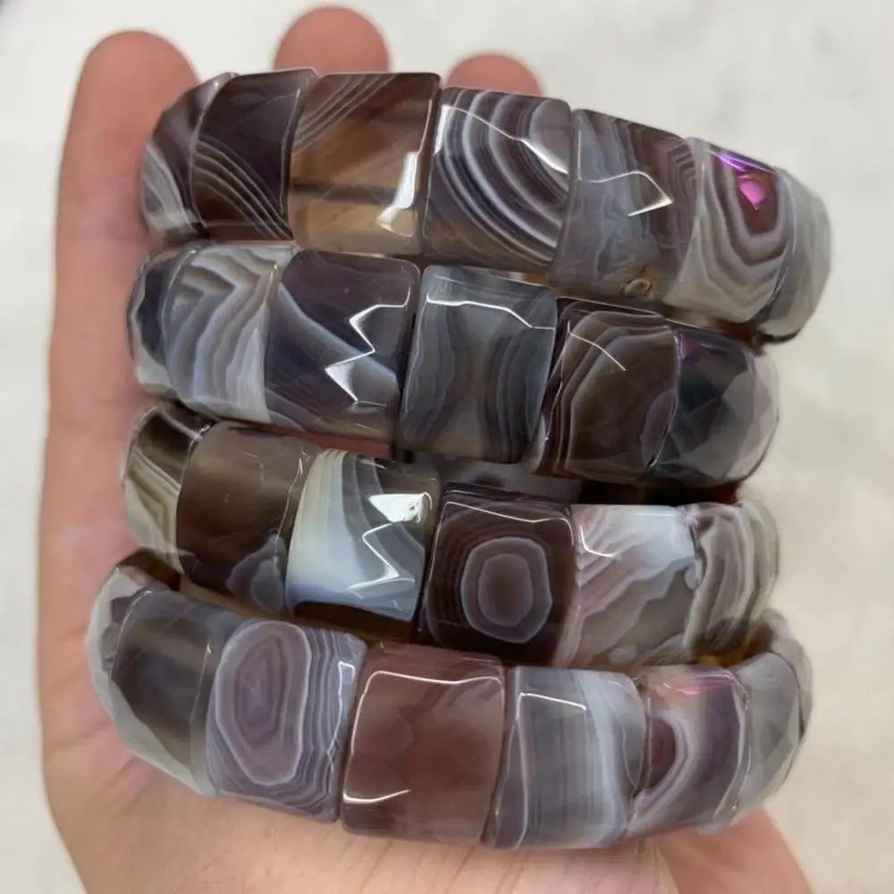 

natural botswana agates/Sardonyx stone beads bracelet natural gem stone bangle jewelry for woman for gift wholesale