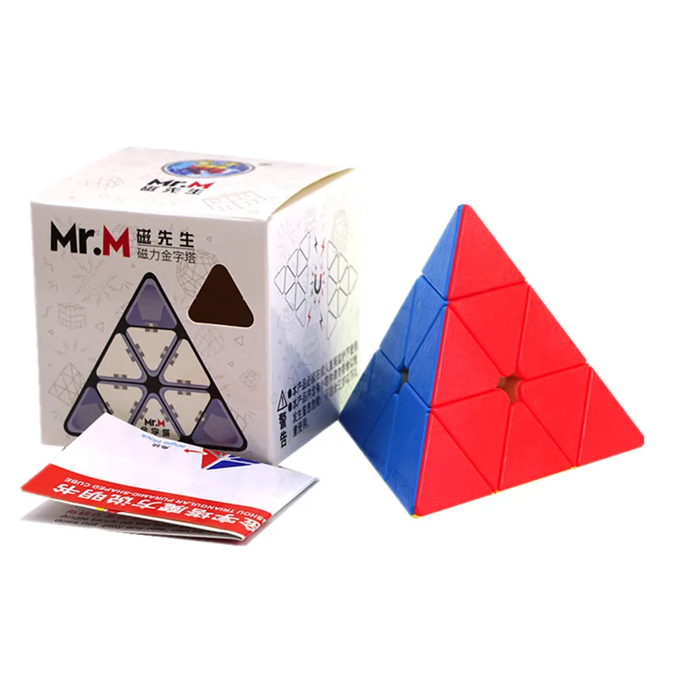 

Shengshou Mr.M Magnetic Pyramid 3x3 Mr m Cube Magic Speed Puzzle Cubo Magico Stickerless Toys for Children