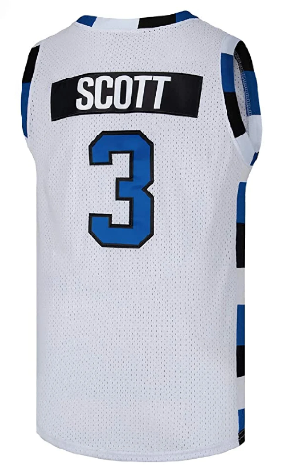 

Mens Basketball Jersey Lucas Scott #3 Ravens Stitched Sports Movie Jersey Black/Blue/White