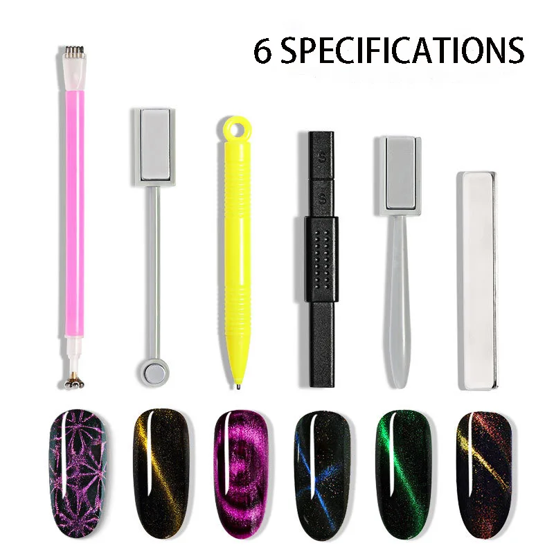 

1pc Double Headed Nail Stick Strong 3D Cat Eye Effect Nail Art Magnet for Cat Eyes Gel Nail Polish Manicure DIY Gel Varnish Too