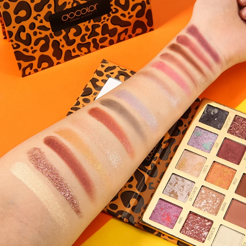 Do color 15-color Leopard палитра теней для век водостойкие стойкие цвета быстрое мерцание матовые тени для век
