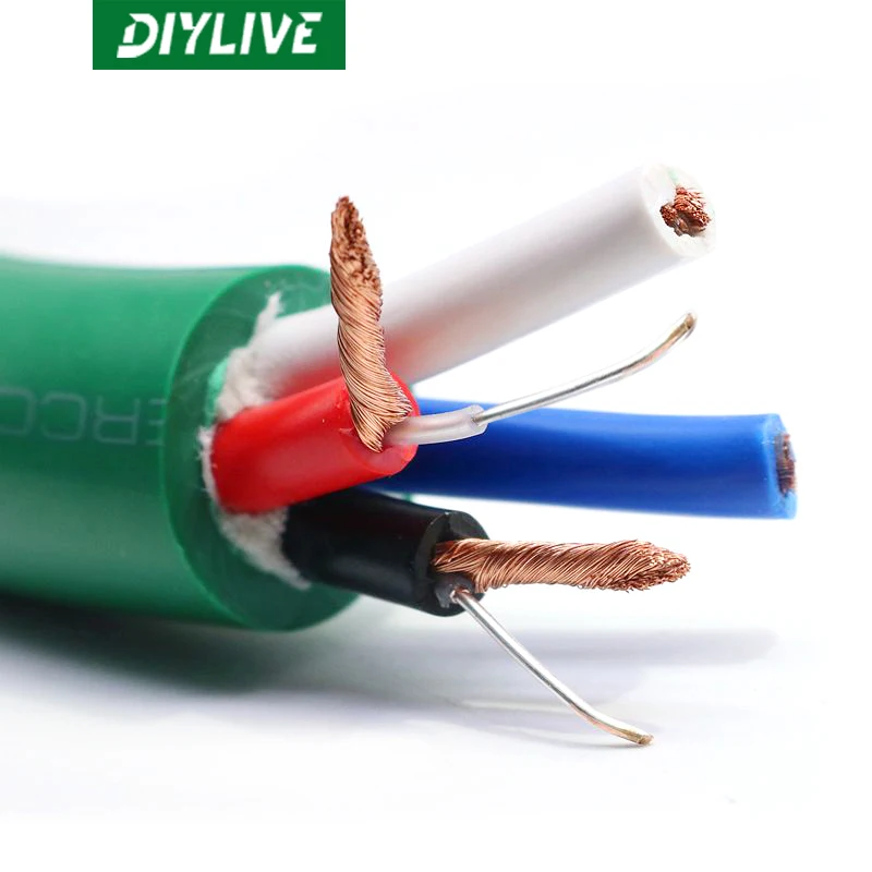 

DIYLIVE HiFi 1 ~ 10 метров пшеничного сердечника, четырехжильный рассеянный провод, провод динамика, звуковая коробка, провод, высокий и низкий двух...