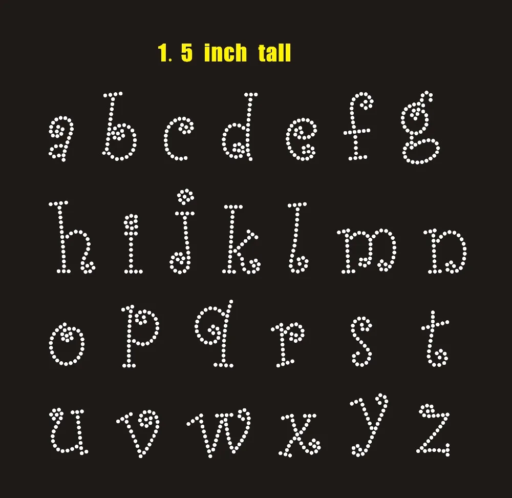 2 листа 52 шт./лот алфавитные Стразы с аппликацией патчи Горячая фиксация дизайн