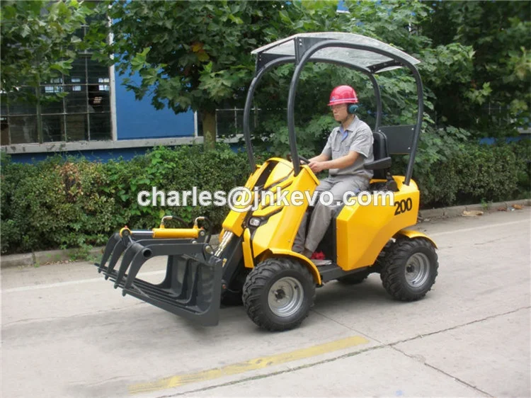 США Briggs & Stratton 23hp мини траншеекопатель 4 в 1 ковш погрузчик с бортовым