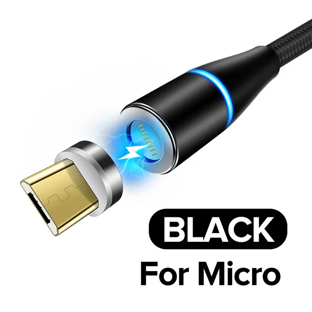 Micro with Plug Магнитный кабель GETIHU 5A Supercharge Micro usb type C для зарядки huawei P30 P20 P10 mate 20 Pro Lite зарядное устройство магнит type-C - Цвет: Micro with Plug