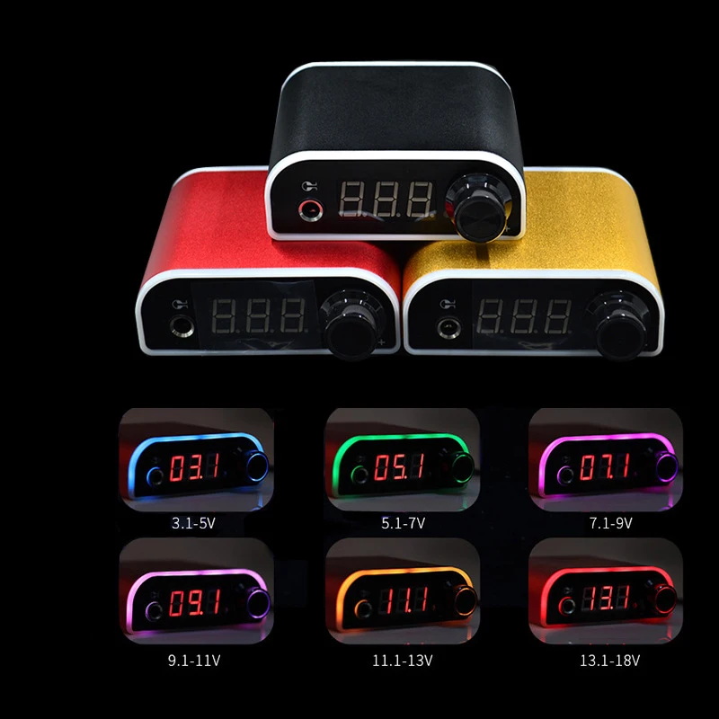 

Tattoo Power Supply Double LED Display Tattoo Power Unit Tattoo Machine Power Supply for Permanent Makeup Machine Liner Shader