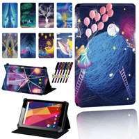 cover for argos alba 7 8 10 inch leather pu adjustable folding tablet stand anti fall protective case stylus