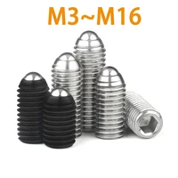 110x m3 m4 m5 m6 m8 m10 m12 black grade 12 9 304 stainless steel hex socket allen spring ball plunger grub point set screw bolt