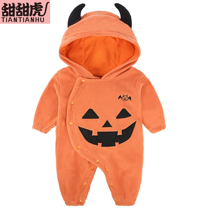 Детский комбинезон на Хэллоуин теплая плотная одежда для малышей из 2018 хлопка с