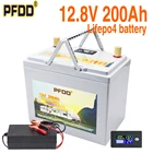 Аккумулятор Lifepo4 12,8 В ач с аккумулятором BMS 12 В Ач для бытовой техники, инвертор для гольф-мобиля с зарядным устройством