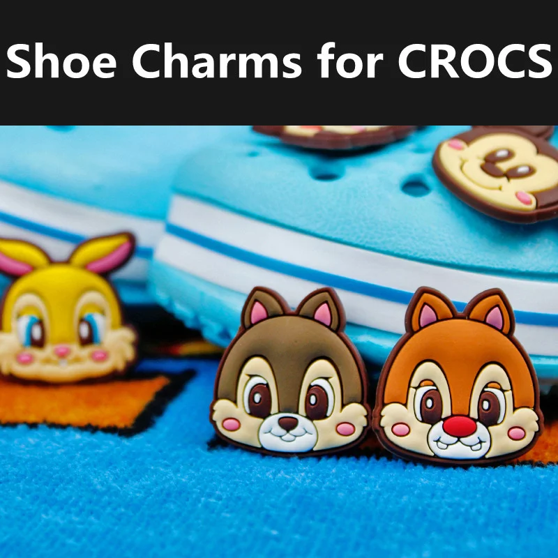 1pcs Croc Charms Disneys Cartoon Icons Cute Accessories Elegance Shoe Decoration for Women Children Boys Gifts PVC Badges Set
