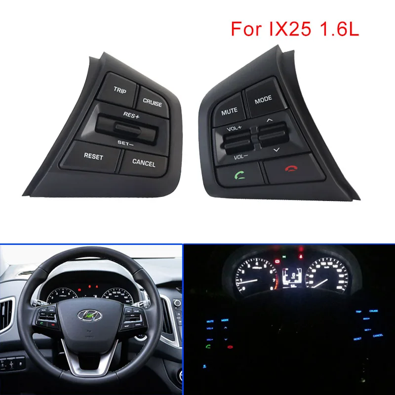 Гоночный руль спортивные кнопки круизного контроля для hyundai ix25(creta) 1,6 л пульт дистанционного управления Переключатели Bluetooth автозапчасти