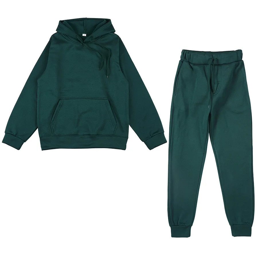 

Tracksuits Men's Women's Hoodie Pants Set Oversized Long Sleeve Sportwear Tracksuit Set Autumn Winter Suits On Fleece Men Women