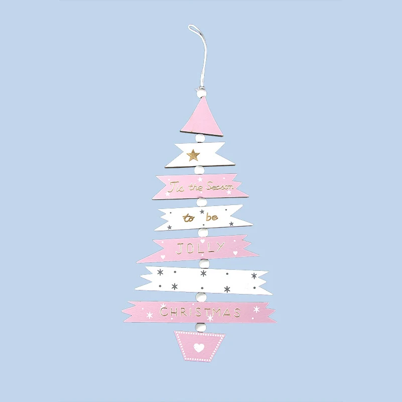 Рождественский деревянный кулон подвесная дверь Рождественская елка Декор