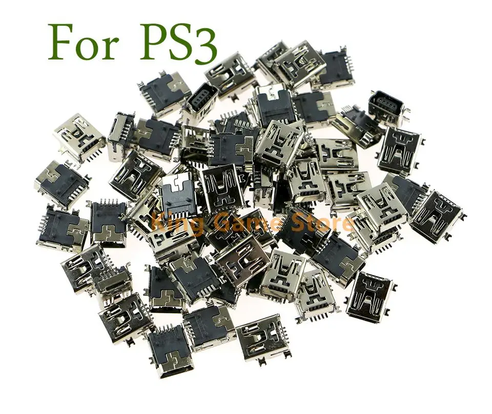 5 шт. Замена мини зарядка через USB Порты и разъёмы гнездо для PS3 Мощность Зарядное