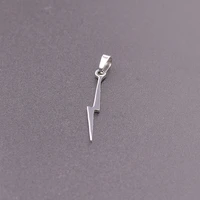 stainless steel jewelry lightning charms for necklace fashion pendant 5pcslot accessories diy gift women men handmade materials