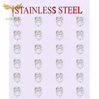 Милые серьги 2022 в виде совы аксессуары из нержавеющей стали комплект ювелирных изделий Оптовая продажа 12 пар