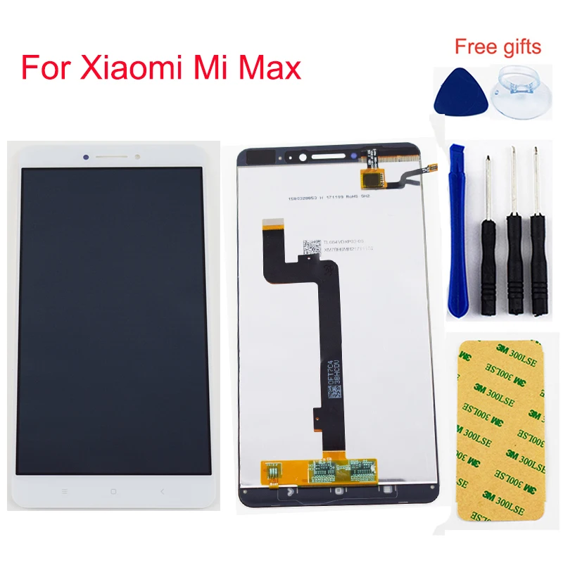 6.44 inch 3 Color For Xiaomi Mi Max LCD Display Monitor Panel Touch Screen Digitizer Sensor Glass Assembly | Мобильные телефоны и