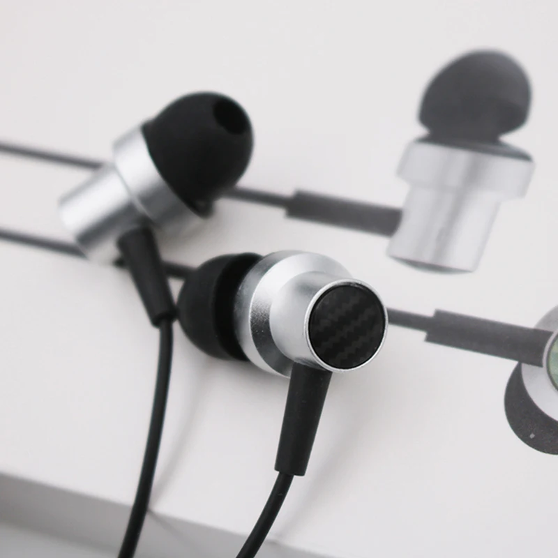 Наушники M11 с басами Xiaomi 3 5 мм стереонаушники проводное управление двойной