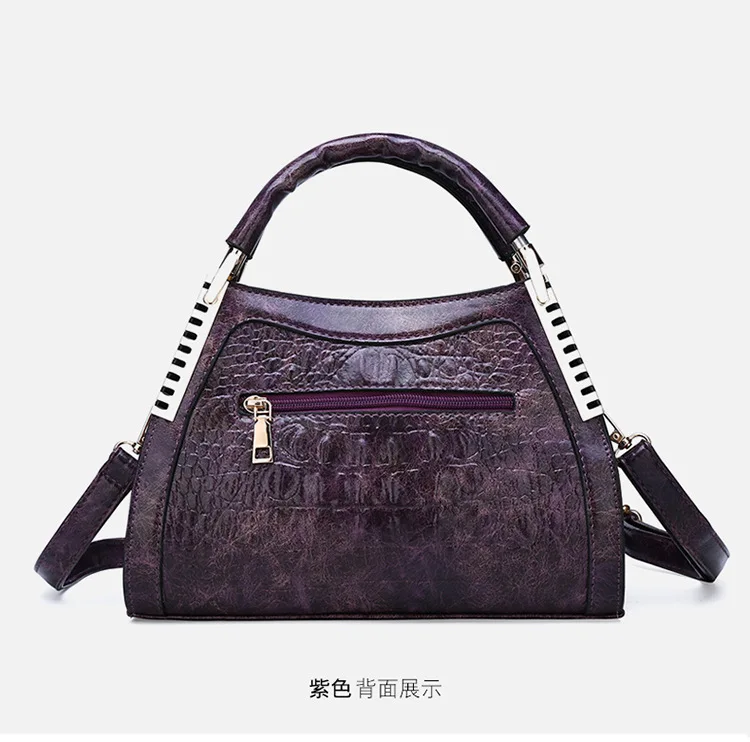 Новые роскошные винтажные женские сумочки Крокодил Аллигатор Tote кошельки мягкие брендовые сумки через плечо кожаные женские сумки на плечо