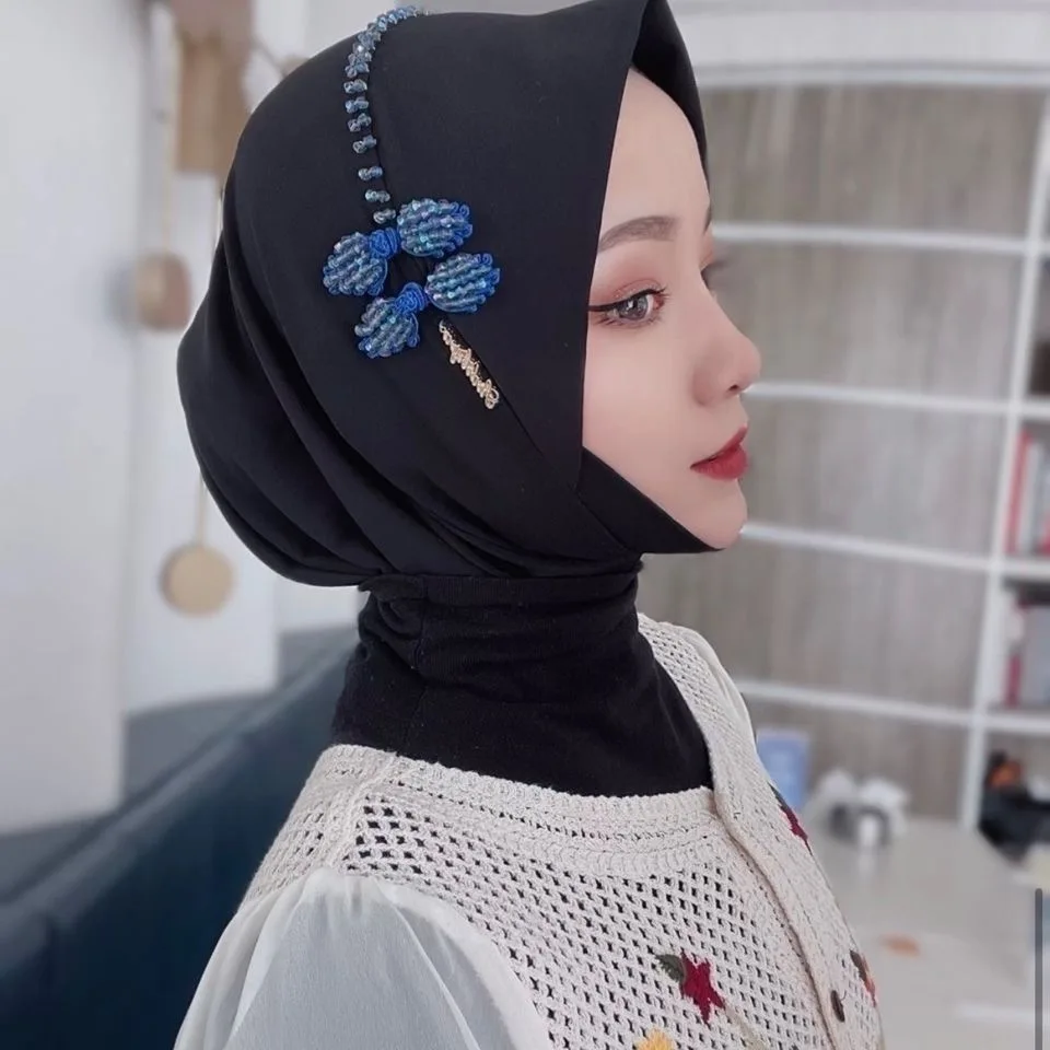 

2021 зимние банты Dec модные мусульманские простые мгновенные женские хиджабы ITY