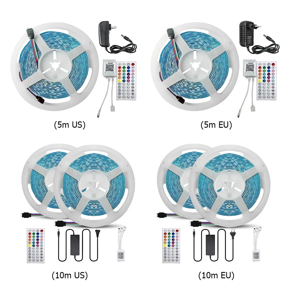 

Color Change LED Strip Light APP Bluetooth Remote Control Timing Dimmable RGB Flexible Tape Ribbon Lamp for TV Backgrounds