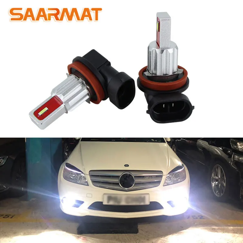 Светодиодные противотуманные фары Canbus H11 H8 H9 для Mercedes Benz W211 W210 W124 AMG CLA W212 W202 W205 W220