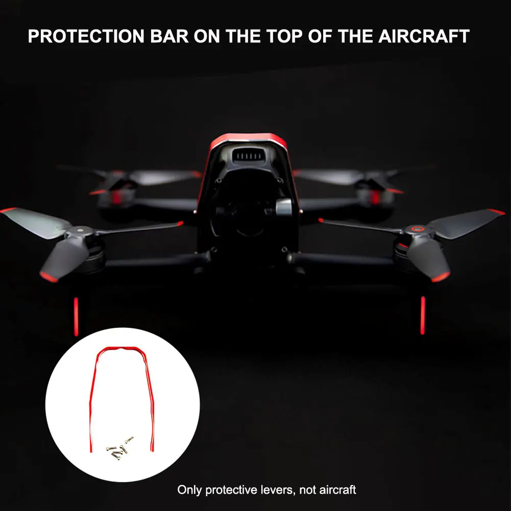 

Aluminum Alloy Drone Accessories Top Easy Install Gimbal Lens Bumper Bar Gimbal Top Camera Protective For DJI FPV Combo