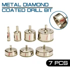 7 шт. набор сверл с металлическим алмазным покрытием 10-100 мм Мраморное ядро отверстие плитка стеклянная пила Tilling