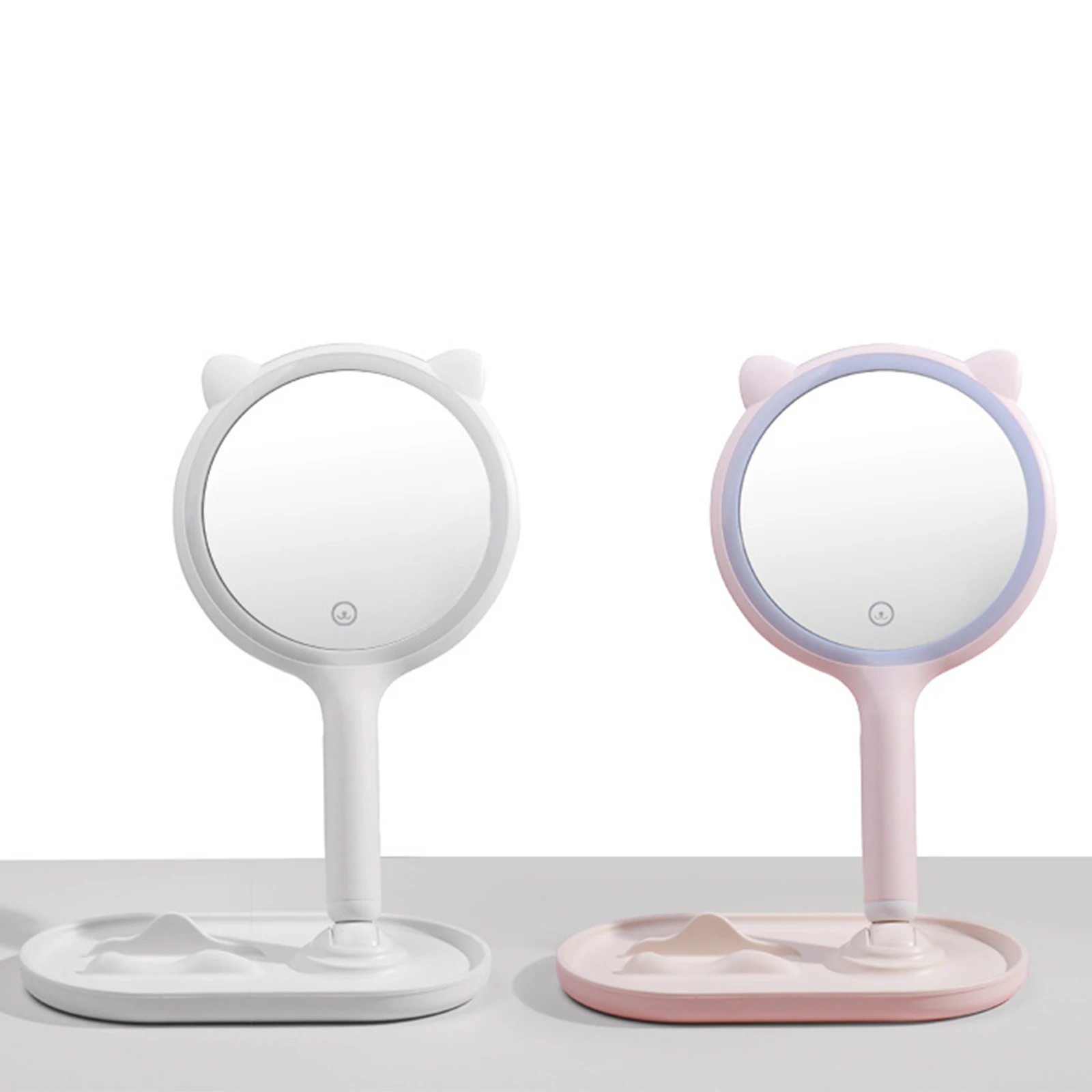 

Зеркало для макияжа с светодиодный светильник s, USB Перезаряжаемые светодиодный светильник ed косметическое зеркало для путешествий сенсорн...