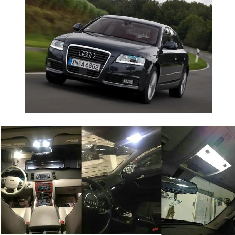 

18x LED interior lighting complete set For Audi A4 B8 / 8K sedan reading light rear lights error free