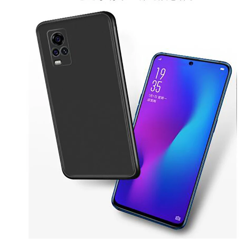 ДЛЯ VIVO S7 чехол черный мягкий ТПУ матовый для Couqe Funda задняя крышка | Мобильные