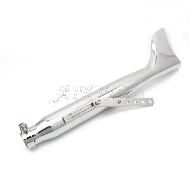 Хромированная выхлопная труба для мотоцикла с рыбьим хвостом универсальная Harley