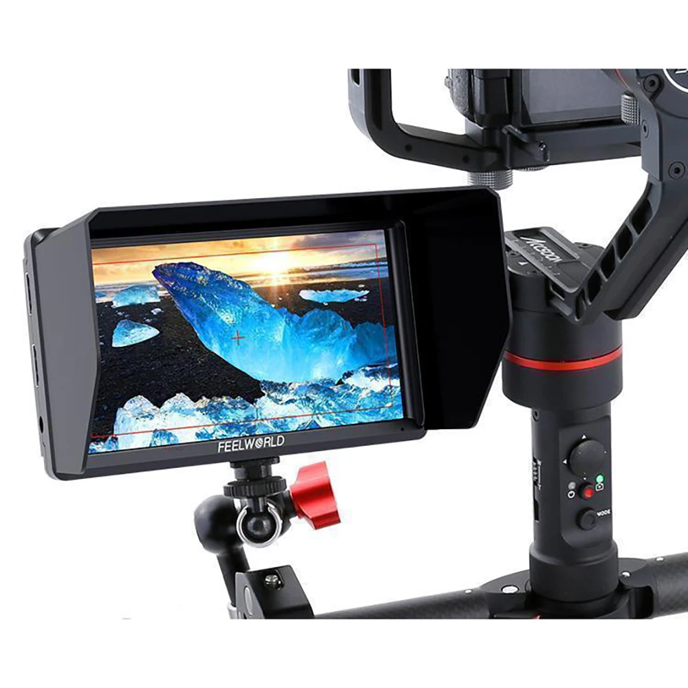 FEELWORLD S55 5 дюймов DSLR камера полевой монитор IPS 1280x720 поддержка 4K HDMI вход выход наклон