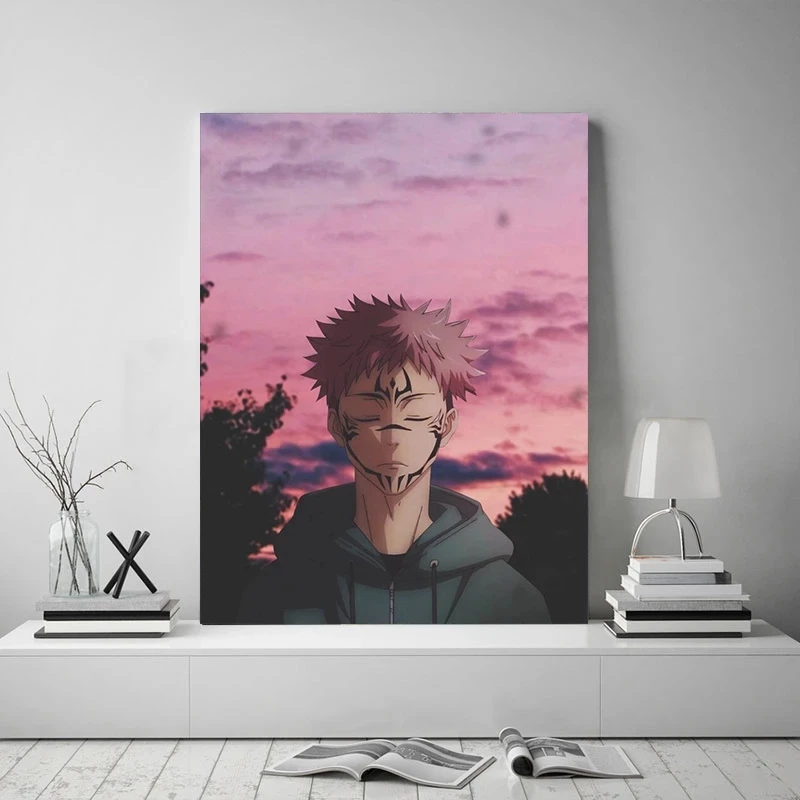 

Japanse Anime Jujutsu Kaisen Poster Karakter Yuji Itadori Pictures Prints Canvas Wall Art Painting Home Decor Modern Living Room