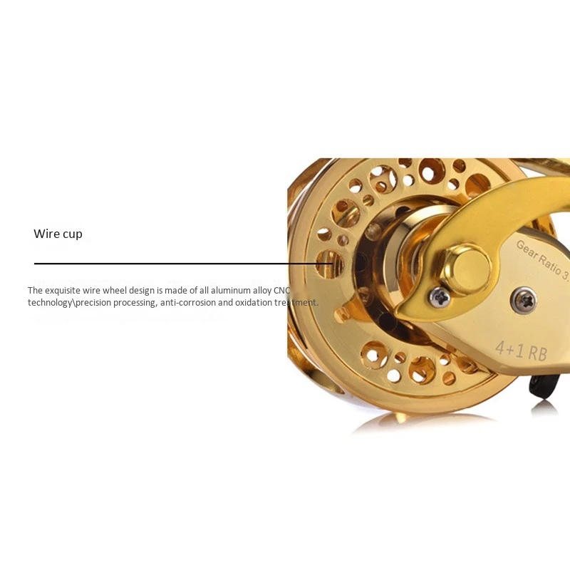 

Bearings Raft Reel Ice Sea Fishing 3.0:1Speed Ratio Lure Fish Reels Line Spool Fish Wheel Tackle