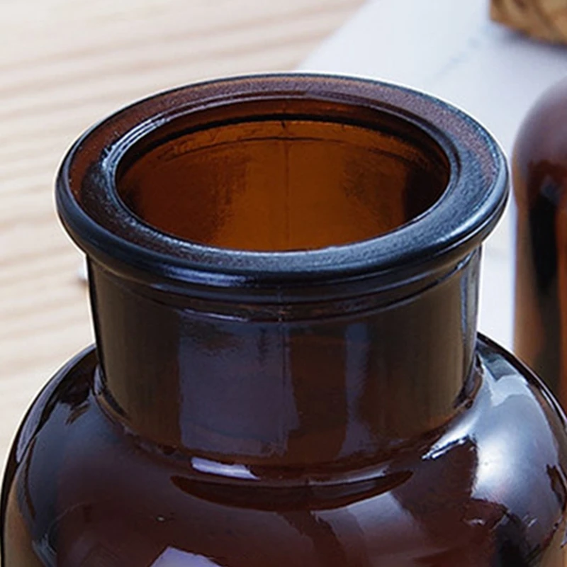 Европейская простая стеклянная ваза для цветов сушеные цветы растения