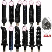 12 types traditional sex machine attachment 3xlr attachment big black dildo suction cup sex love machine for women man