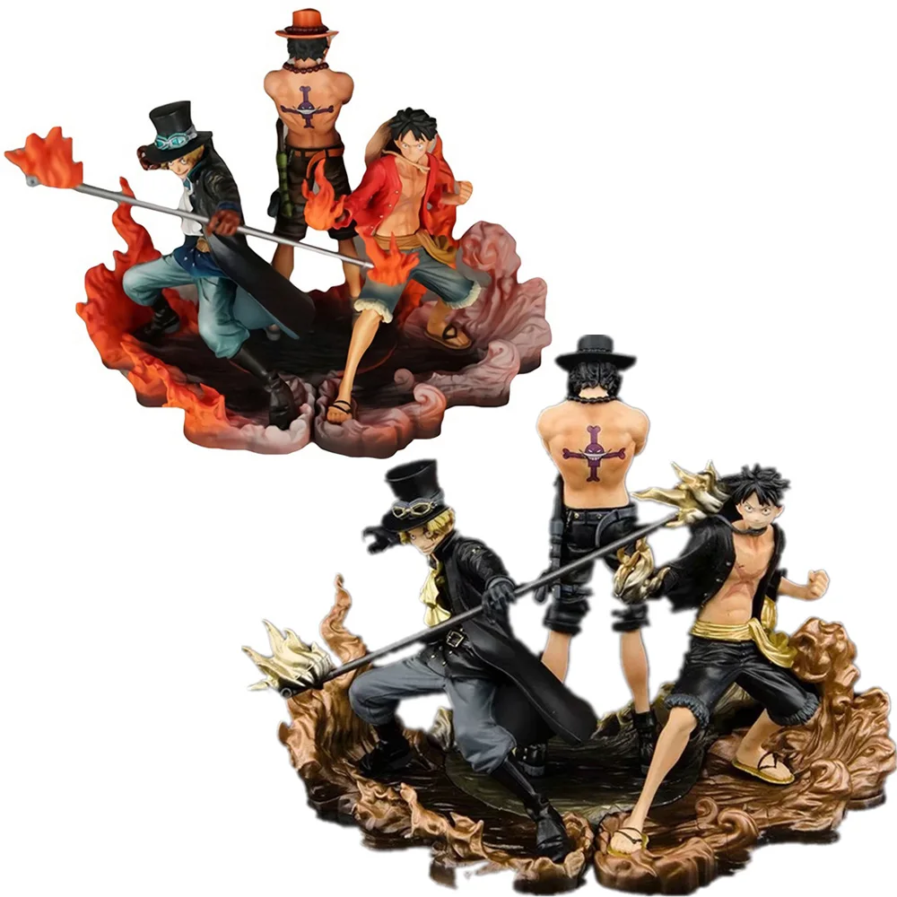 

3 шт./компл. японское аниме DXF ONE PIECE Portgas D Ace Обезьяна D Luffy Sabo ПВХ экшн-фигурка игрушка колледжа Модель Кукла подарок для ребенка
