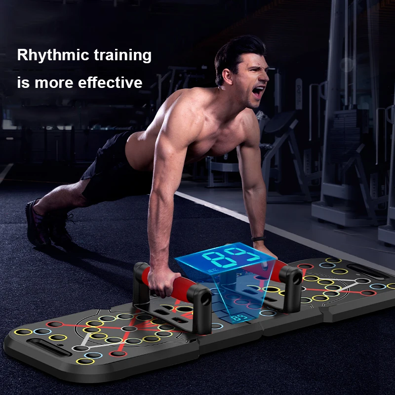 counting push up board chest muscle exercise training multifunctional electronic push up stands portable fitness equipment home free global shipping
